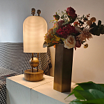 Настольная лампа в виде фонаря с белым фактурным абажуром Echoes of Light варинант исполнения - 4 | Loft Concept в Рязани