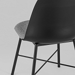 Стул из прочного пластика на металлическом основании Anora Black варинант исполнения - 6 | Loft Concept в Рязани