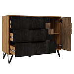 Комод с 3-мя ящиками и дверцей Stone Effect варинант исполнения - 3 | Loft Concept в Рязани