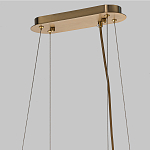 Люстра подвесная с овальными подвесками из стекла дымчатого цвета Harlow Crystal Round варинант исполнения - 6 | Loft Concept в Рязани