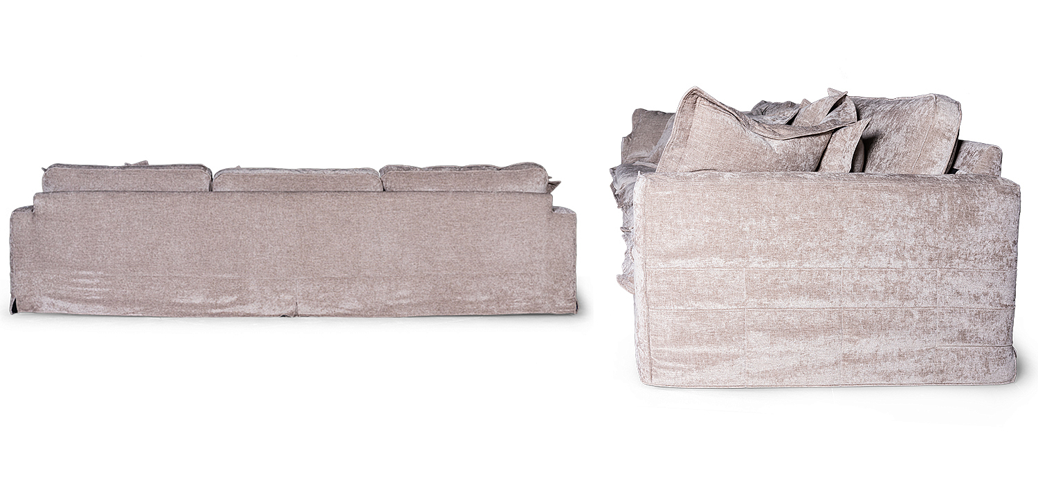 Диван Evelyn Gray Velour Sofa Диван Evelyn Gray Velour Sofa - Loft-Concept в Рязани