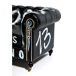 Диван Честерфильд граффити graffiti Orange Sofa натуральная кожа варинант исполнения - 10 | Loft Concept в Рязани