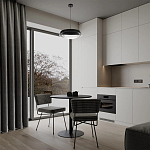 Подвесной светильник круглый черного цвета из металла  Vita Cuna варинант исполнения - 7 | Loft Concept в Рязани