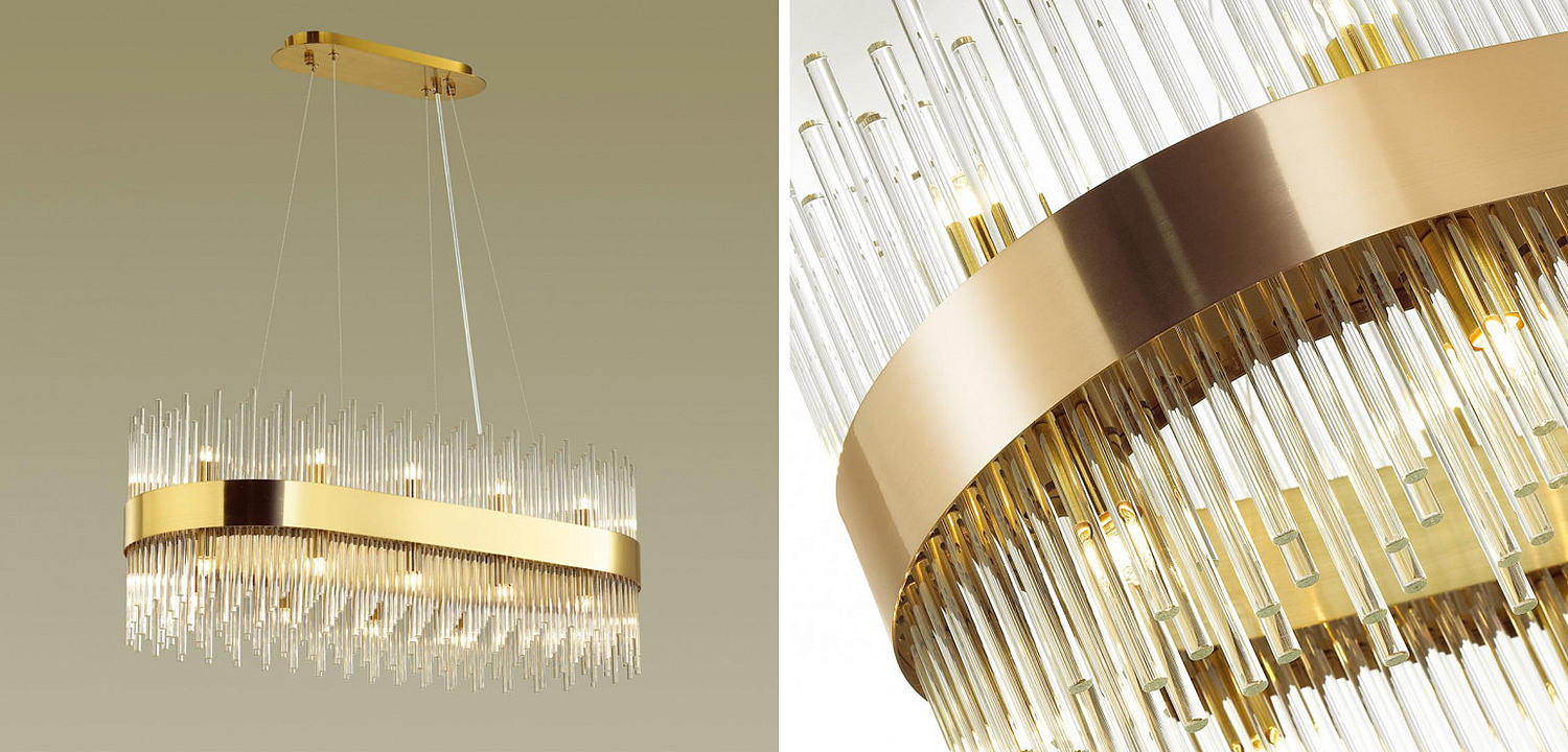 Люстра Nembus Chandelier Gold Oval Люстра Nembus Chandelier Gold Oval - Loft-Concept в Рязани