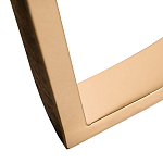 Консоль с белая овальная с мраморной столешницей Thoroughbass  варинант исполнения - 3 | Loft Concept в Рязани