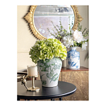 Ваза с зелеными цветочными и птичьими мотивами Vase Inspired by Nature варинант исполнения - 6 | Loft Concept в Рязани
