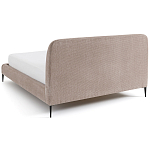 Кровать с обивкой велюр Hazel Velour Beige Bed варинант исполнения - 4 | Loft Concept в Рязани