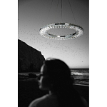 Люстра круглая с прозрачной хрустальной рамкой Maude Crystal Light варинант исполнения - 14 | Loft Concept в Рязани