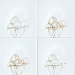 Плитка с узором Поганки варинант исполнения - 1 | Loft Concept в Рязани