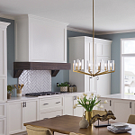 Люстра с 6-ю прозрачными цилиндрическими плафонами Kichler варинант исполнения - 6 | Loft Concept в Рязани