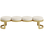 Дизайнерская Банкетка Leola латунь  варинант исполнения - 2 | Loft Concept в Рязани