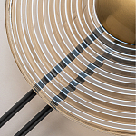 Бра с янтарным стеклянным диском и золотистыми акцентами Savio Glass Disc варинант исполнения - 4 | Loft Concept в Рязани