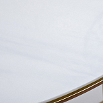 Консоль приставная полукруглая на основании золотого цвета Interior Accent варинант исполнения - 3 | Loft Concept в Рязани