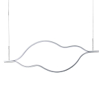 Подвесной светильник волнообразный изогнутый на двух тросах 123 см Spiral Lighting варинант исполнения - 1 | Loft Concept в Рязани