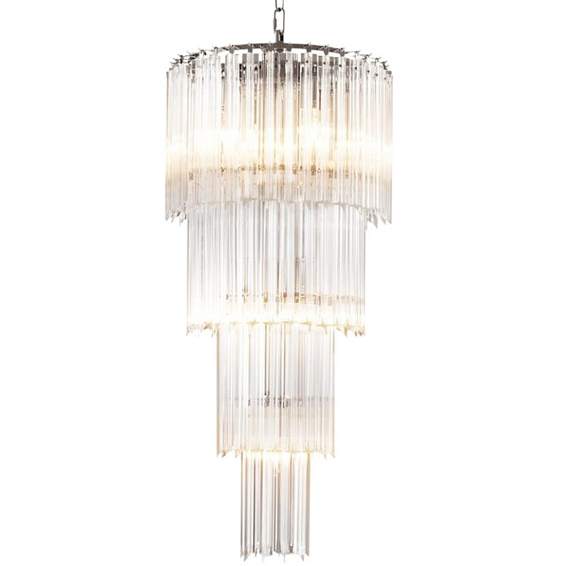 Люстра Chandelier Alpina S Никель Прозрачный (Transparent) Люстра Chandelier Alpina S Никель Прозрачный (Transparent) в Рязани | Loft Concept