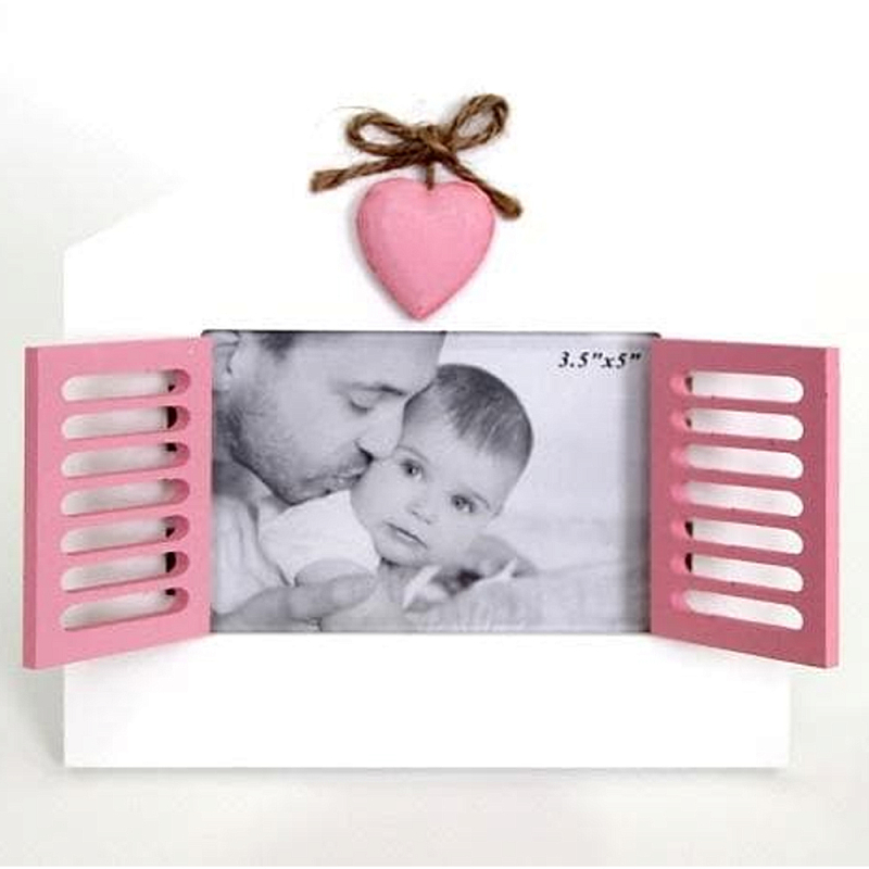 Фоторамка в детскую Childhood Corner со ставнями Белый Розовый Фоторамка в детскую Childhood Corner со ставнями Белый Розовый в Рязани | Loft Concept