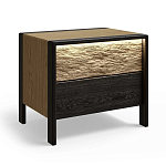 Тумба 2 ящика с подсветкой на рельефном фасаде Warm Industrial варинант исполнения - 3 | Loft Concept в Рязани