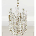 Подвесной светильник декорированный цветами из стекла Lightness of Flowers варинант исполнения - 3 | Loft Concept в Рязани