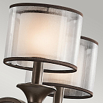 Люстра с белыми тканевыми абажурами в прозрачных стеклянных цилиндрах Kichler варинант исполнения - 21 | Loft Concept в Рязани