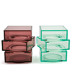 Стол журнальный в форме кубов Acrylic Furniture Lumina Crimson Clarity варинант исполнения - 6 | Loft Concept в Рязани