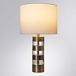 Настольная лампа с цилиндрическим основанием и белым абажуром Crystal Harmony  варинант исполнения - 1 | Loft Concept в Рязани