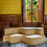 Дизайнерский модульный диван волнистой формы с цветным принтом Poltronova Superonda Sofa варинант исполнения - 23 | Loft Concept в Рязани