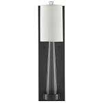 Бра на прозрачном штативе с тканевым абажуром в форме цилиндра Conciseness варинант исполнения - 4 | Loft Concept в Рязани