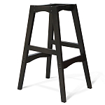 Барный стул со спинкой и подлокотниками на 4-х деревянных ножках Douglas Rhombus Бирюзовый Велюр варинант исполнения - 3 | Loft Concept в Рязани