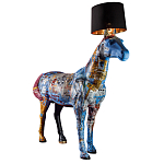 Большой Торшер Лошадь с ручной авторской росписью Feral Stallion варинант исполнения - 2 | Loft Concept в Рязани