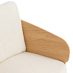 Кресло с каркасом из массива дуба Gallin Chair Boucle варинант исполнения - 5 | Loft Concept в Рязани