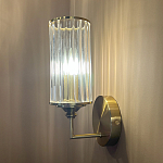 Бра с цилиндрическим рифленым стеклянным плафоном Jeanette варинант исполнения - 5 | Loft Concept в Рязани