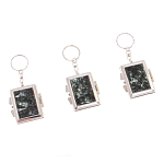 Зеркало брелок складное двухстороннее из натурального камня Серафинит Stone Mirrors варинант исполнения - 4 | Loft Concept в Рязани