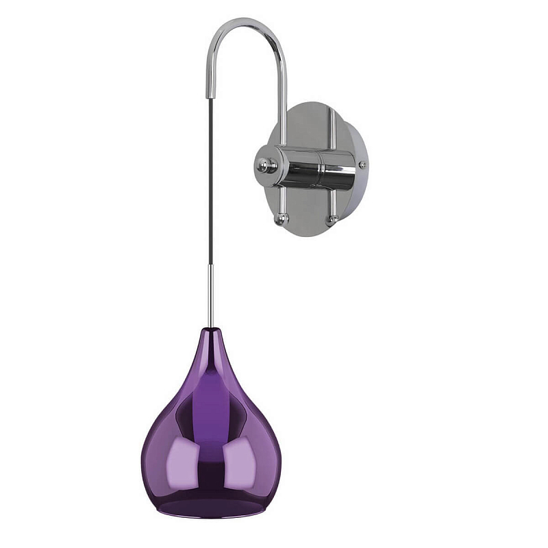 Бра Candiano Purple Sconces Фиолетовый Хром Бра Candiano Purple Sconces Фиолетовый Хром в Рязани | Loft Concept