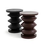 Фигурный приставной столик черного цвета AMORPHOUS варинант исполнения - 3 | Loft Concept в Рязани