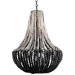 Люстра каплевидной формы украшенная круглыми бусинами Gradient Chandelier Black White варинант исполнения - 2 | Loft Concept в Рязани