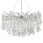 Люстра с хрустальными подвесками на металлических ветках Fairytree Light Silver Chandelier 18 варинант исполнения - 1 | Loft Concept в Рязани