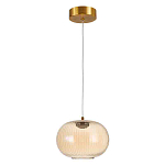 Подвесной светильник с янтарным рифленым стеклянным плафоном Ferm Living варинант исполнения - 2 | Loft Concept в Рязани