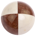 Шар декоративный из натуральных камней Лемезит и Мрамор Белый Natural Stone Spheres варинант исполнения - 3 | Loft Concept в Рязани