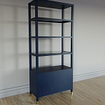 Стеллаж со стеклянными полками Elsa Dreams Blue варинант исполнения - 7 | Loft Concept в Рязани