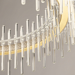 Люстра круглая с прозрачными стеклянными трубками 51 см Nembus варинант исполнения - 8 | Loft Concept в Рязани