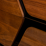 Высокий комод с узором из шпона на фасаде Sahara варинант исполнения - 5 | Loft Concept в Рязани