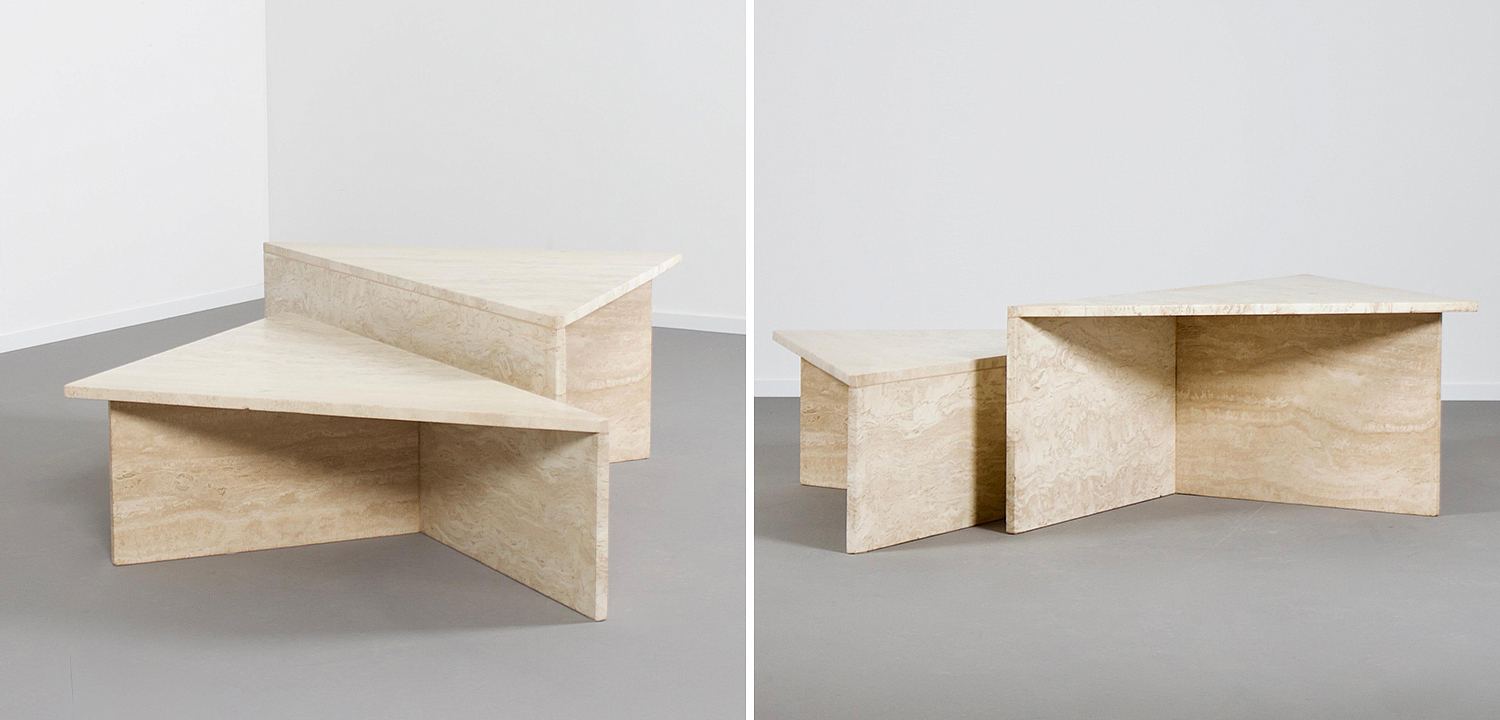 Журнальный стол из мрамора Large Travertine Coffee Table by UpUp Журнальный стол из мрамора Large Travertine Coffee Table by UpUp - Loft-Concept в Рязани