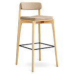 Барный стул из массива ясеня Elegant Ash Shape варинант исполнения - 3 | Loft Concept в Рязани