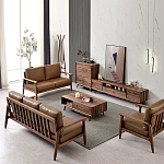 Тумба под телевизориз массива дерева TV Stand made of Walnut Wood варинант исполнения - 4 | Loft Concept в Рязани