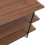 ТВ-тумба с полками из массива ореха Derick Wooden TV Stand варинант исполнения - 3 | Loft Concept в Рязани