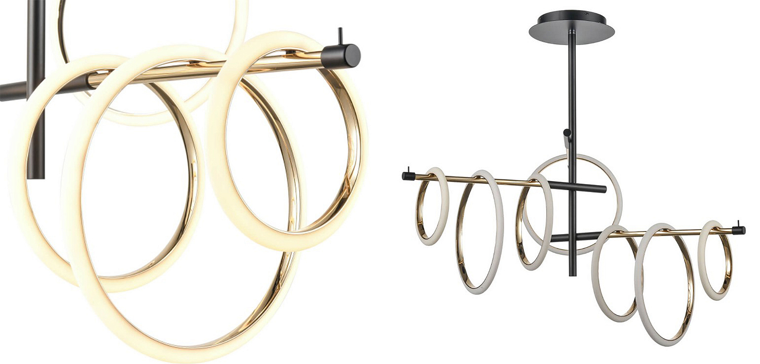 Люстра Jessenia Rings Chandelier 7 Люстра Jessenia Rings Chandelier 7 - Loft-Concept в Рязани