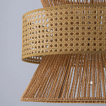 Подвесной светильник с абажуром из натуральных материалов Light Inside the Cell варинант исполнения - 9 | Loft Concept в Рязани