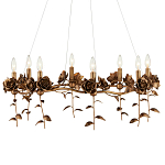 Люстра с каркасом в виде цветков розы и тканевыми абажурами Flowers and Fox Roses варинант исполнения - 3 | Loft Concept в Рязани