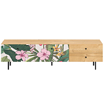 Длинная ТВ-тумба с принтом на ящиках Elise TV Stand варинант исполнения - 15 | Loft Concept в Рязани