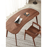 Стол рабочий округлой формы с ящиком  Working Moonnut Table варинант исполнения - 6 | Loft Concept в Рязани